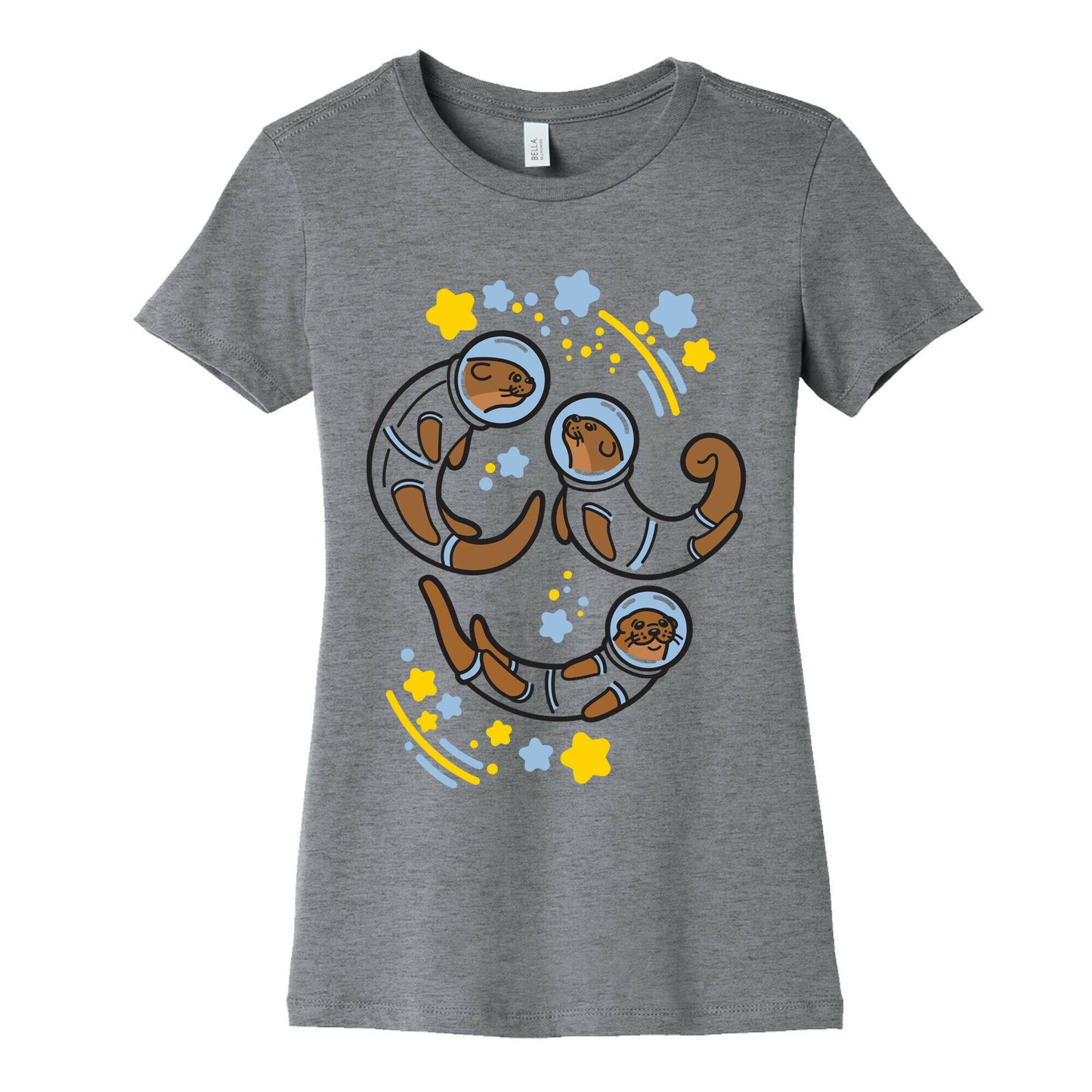 Otters In Space Women's Cotton Tee