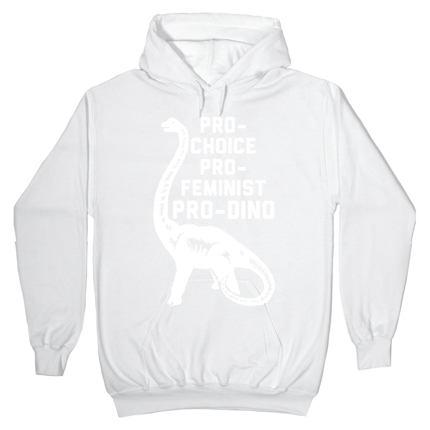 Pro-Choice Pro-Feminist Pro-Dino Hoodie