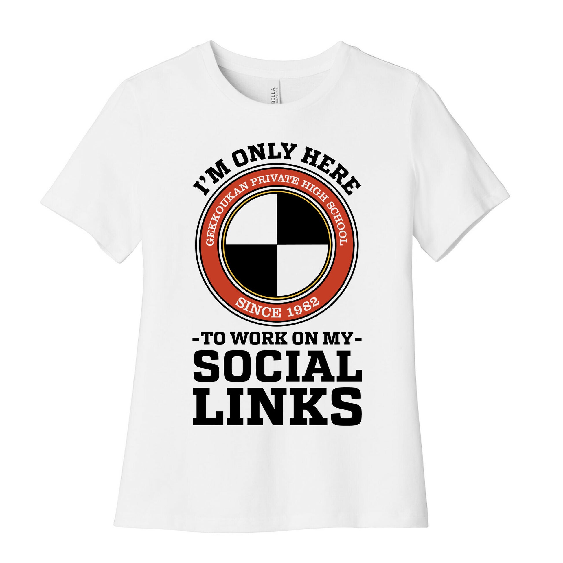 I'm Only Here To Work On My Social Links Women's Cotton Tee