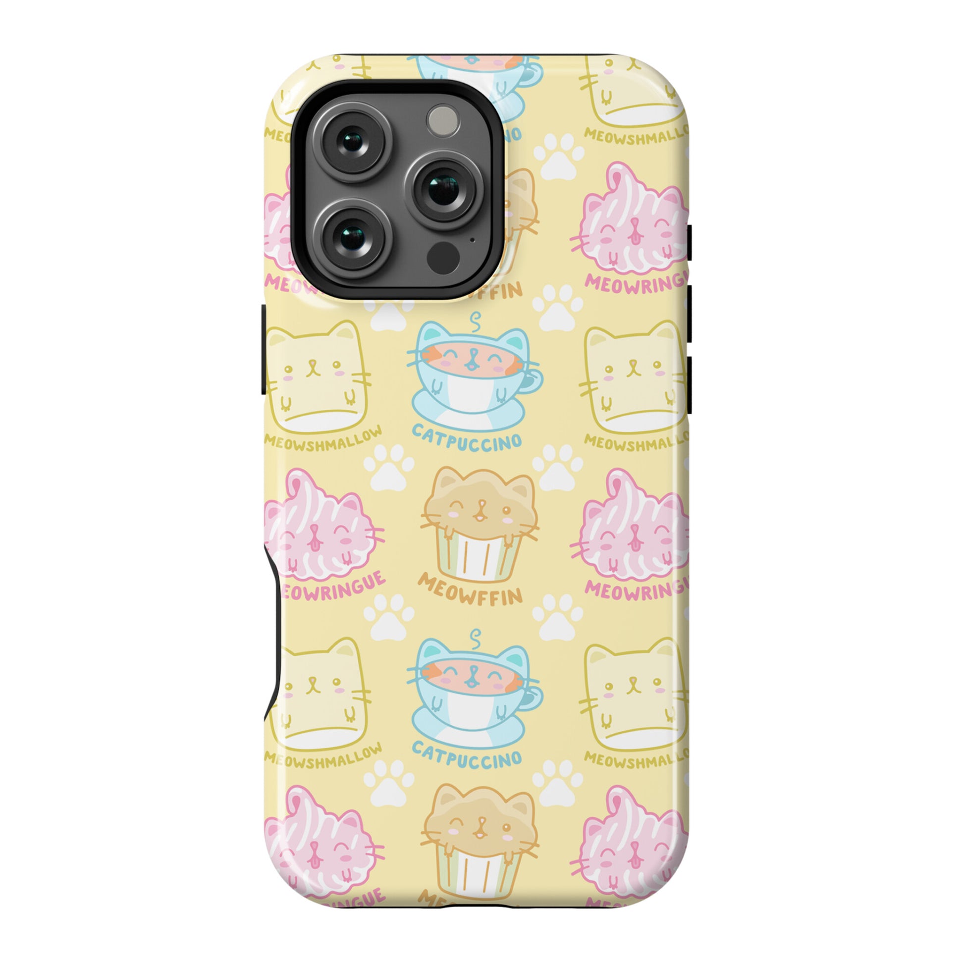 Cute Cat Snacks Pattern Phone Case