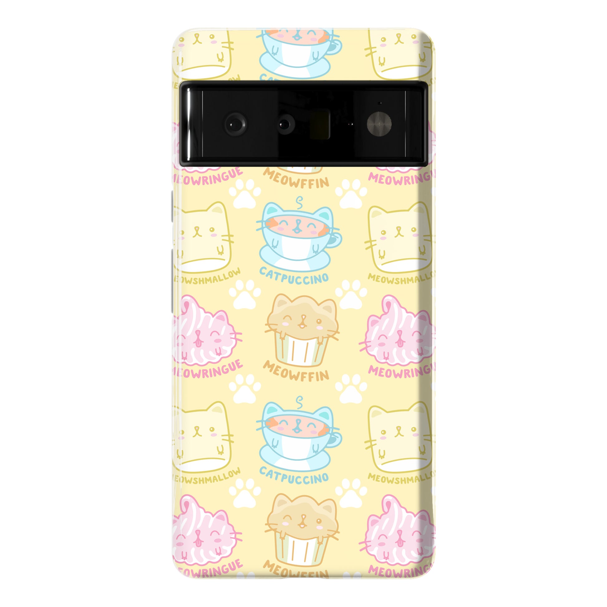 Cute Cat Snacks Pattern Phone Case