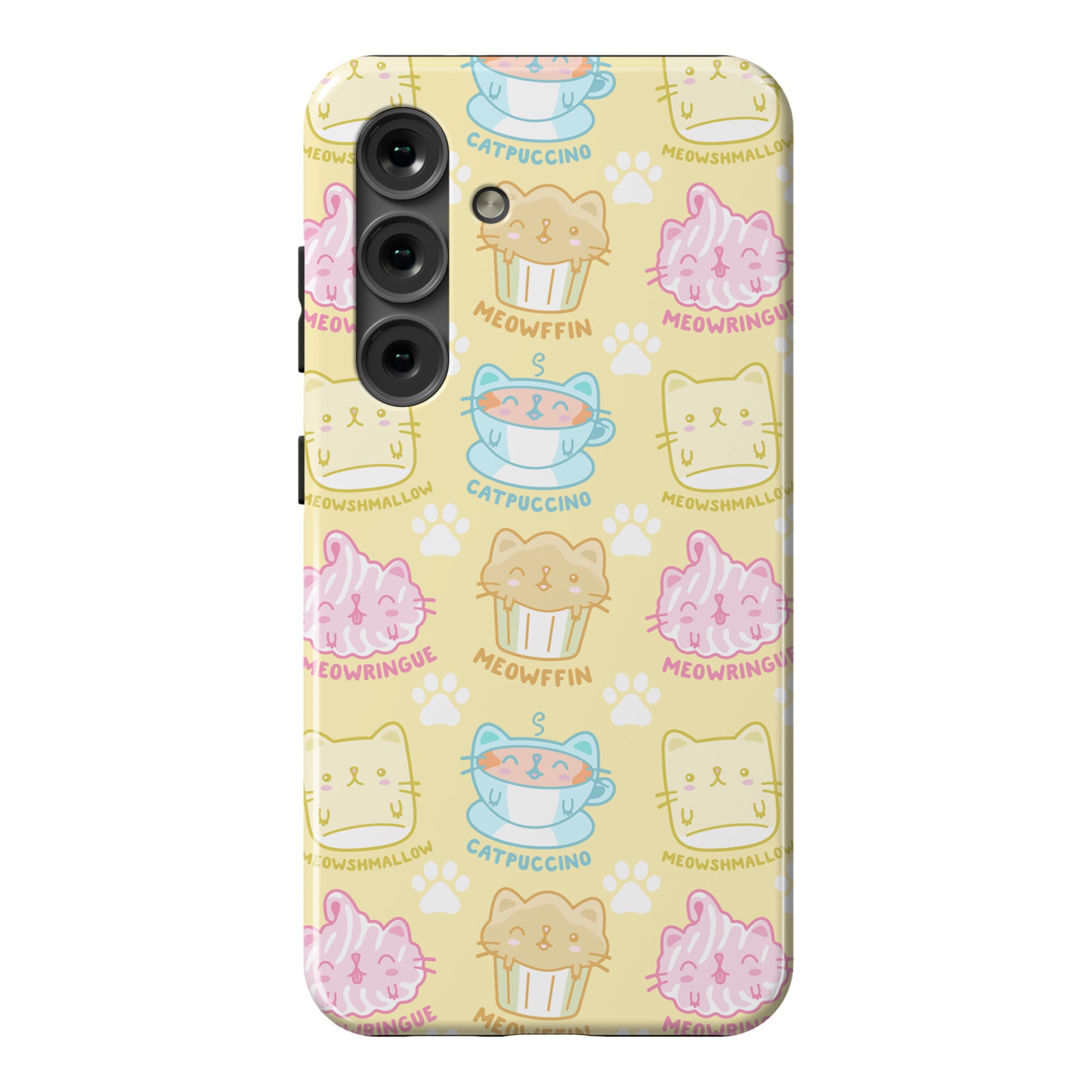 Cute Cat Snacks Pattern Phone Case