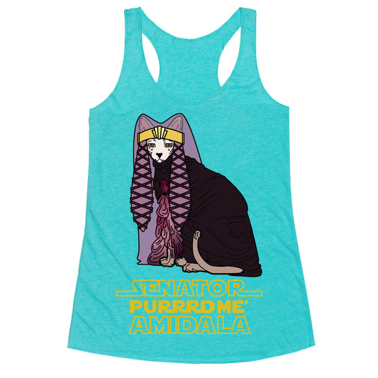 Senator Purrrdme Amidala Racerback Tank