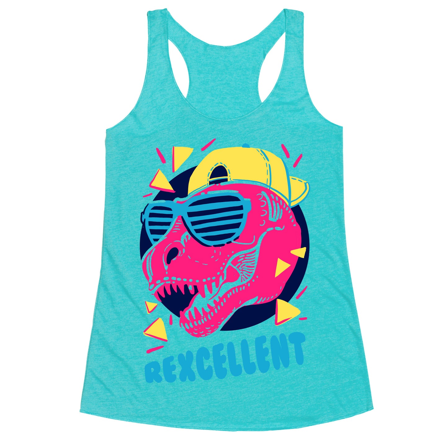 T-Rexcellent 90's Dinosaur Tyrannosaurus Racerback Tank