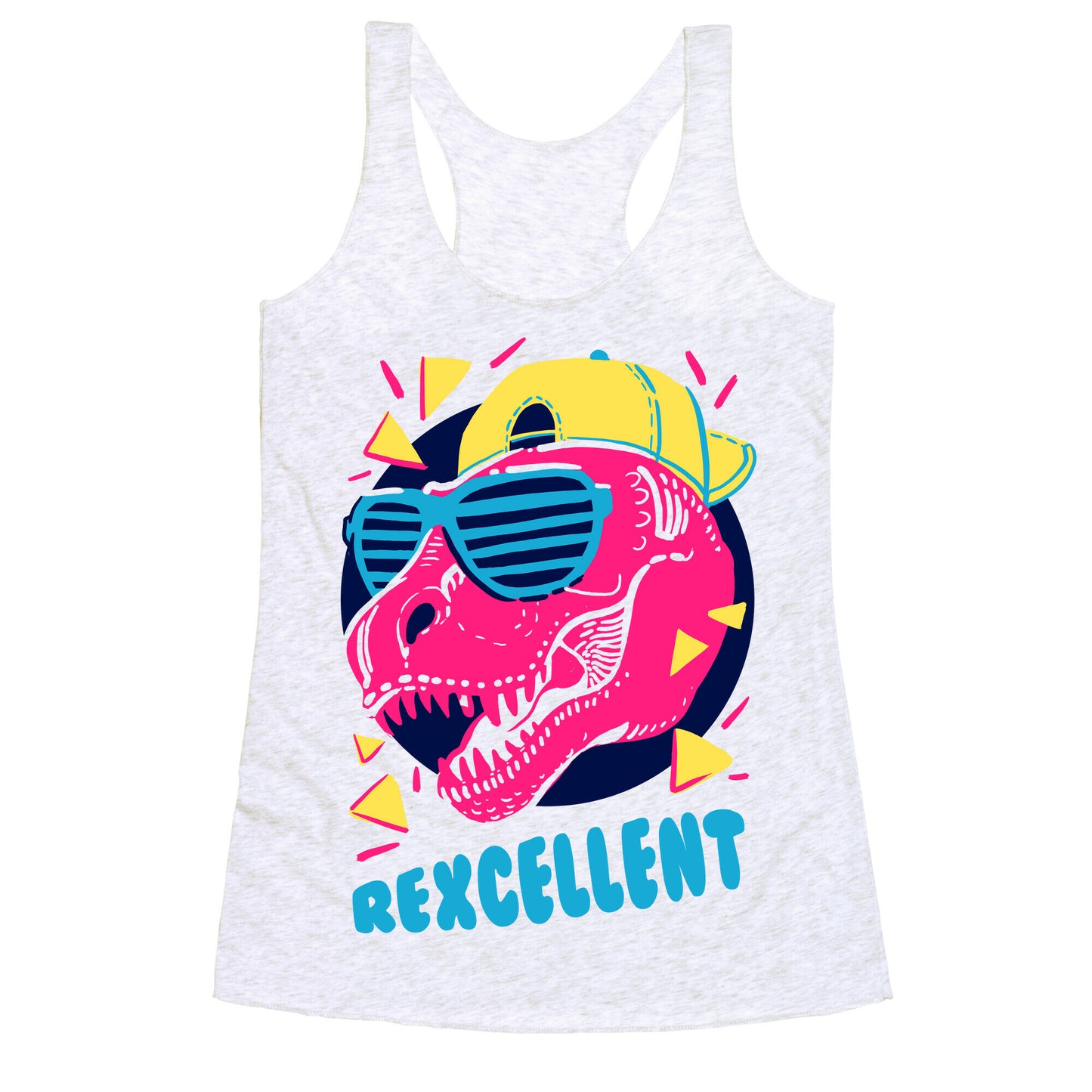 T-Rexcellent 90's Dinosaur Tyrannosaurus Racerback Tank