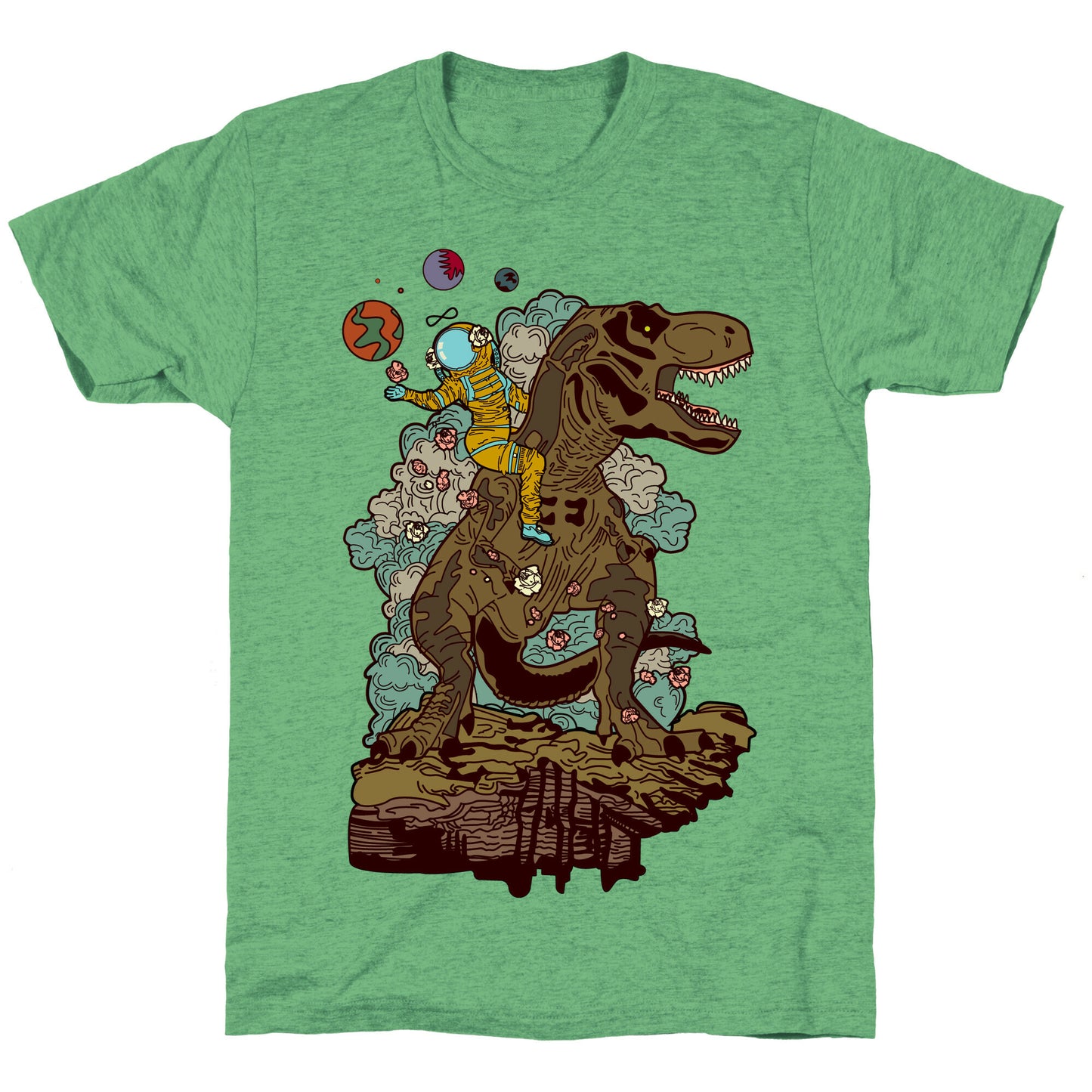Dinosaur Strength Tarot Unisex Triblend Tee