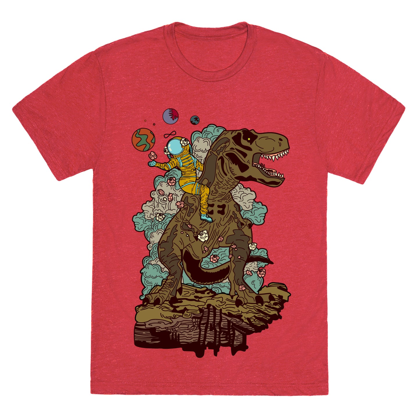 Dinosaur Strength Tarot Unisex Triblend Tee