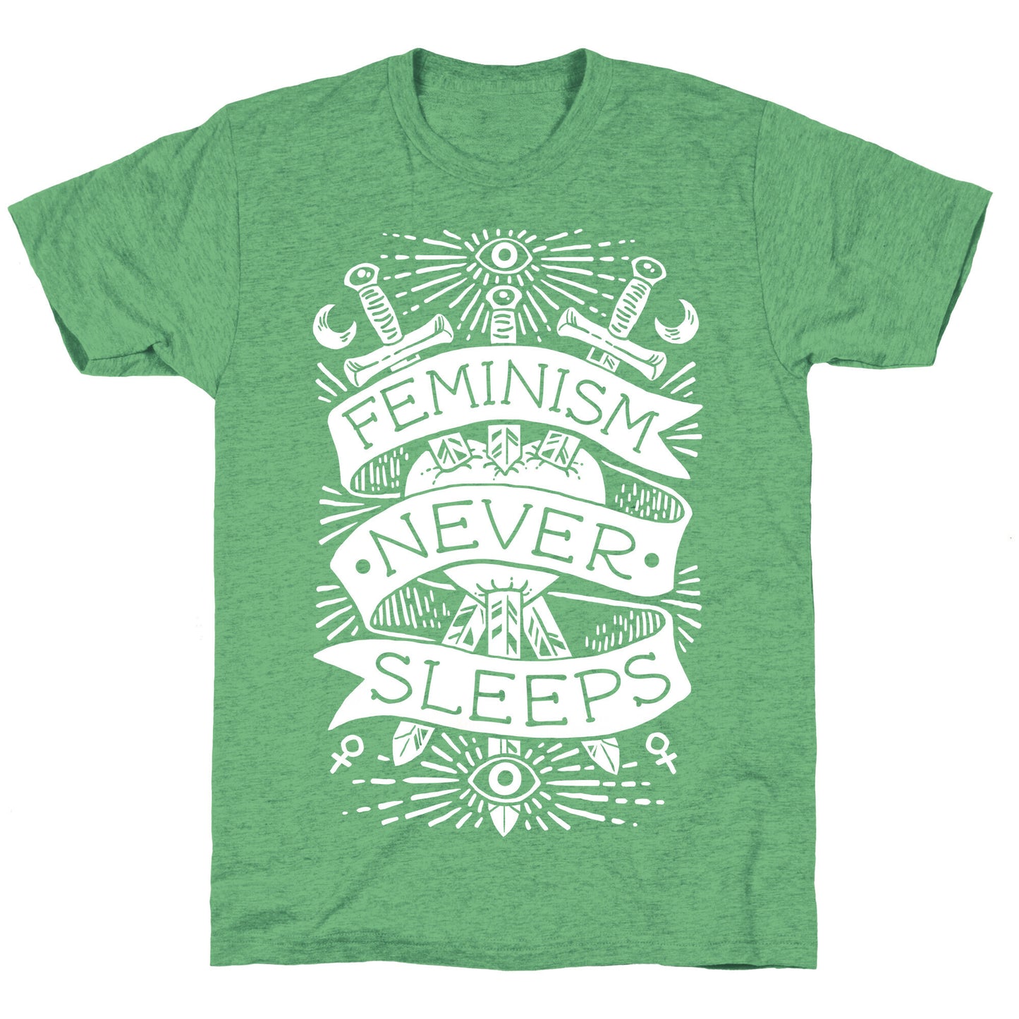 Feminism Never Sleeps Unisex Triblend Tee