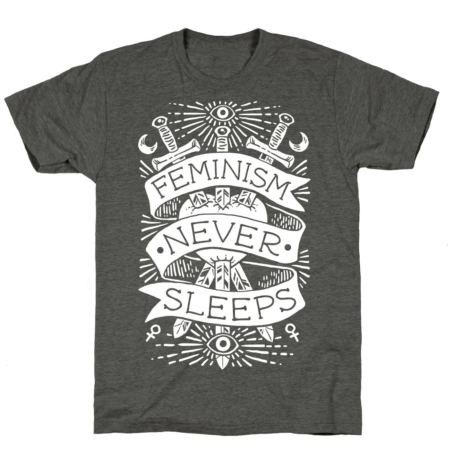 Feminism Never Sleeps Unisex Triblend Tee