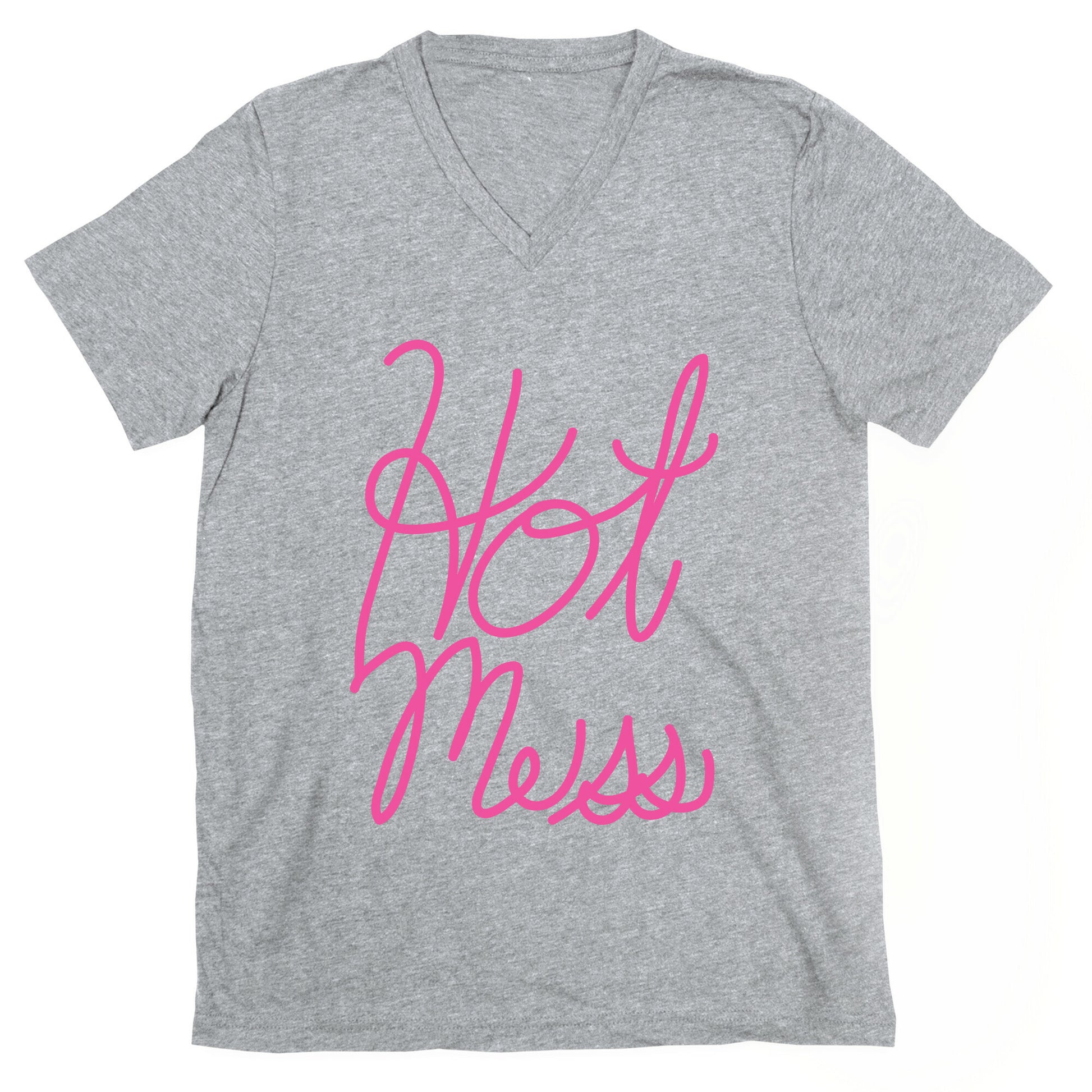 Hot Mess (Script) V-Neck