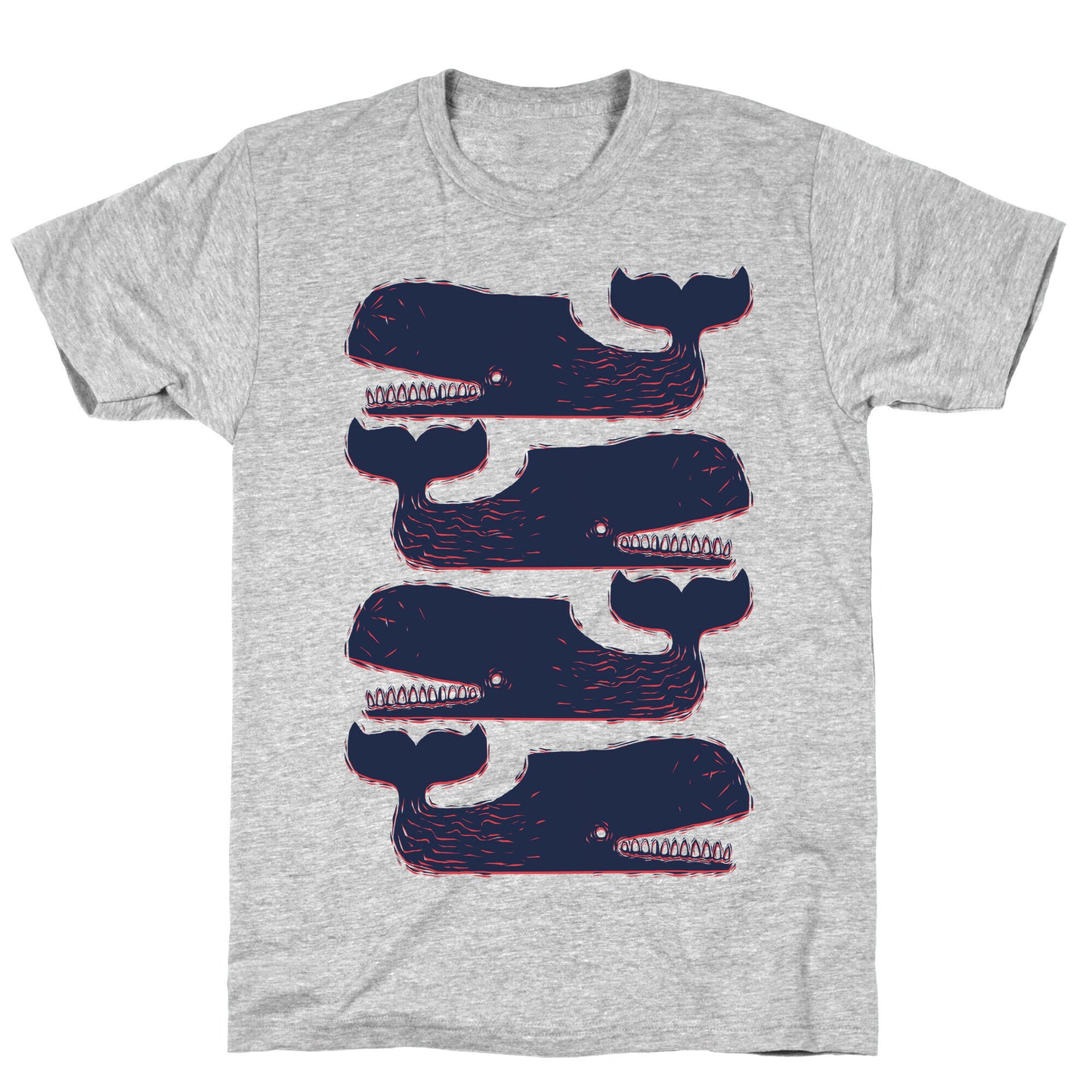 Vintage Nautical Whales T-Shirt
