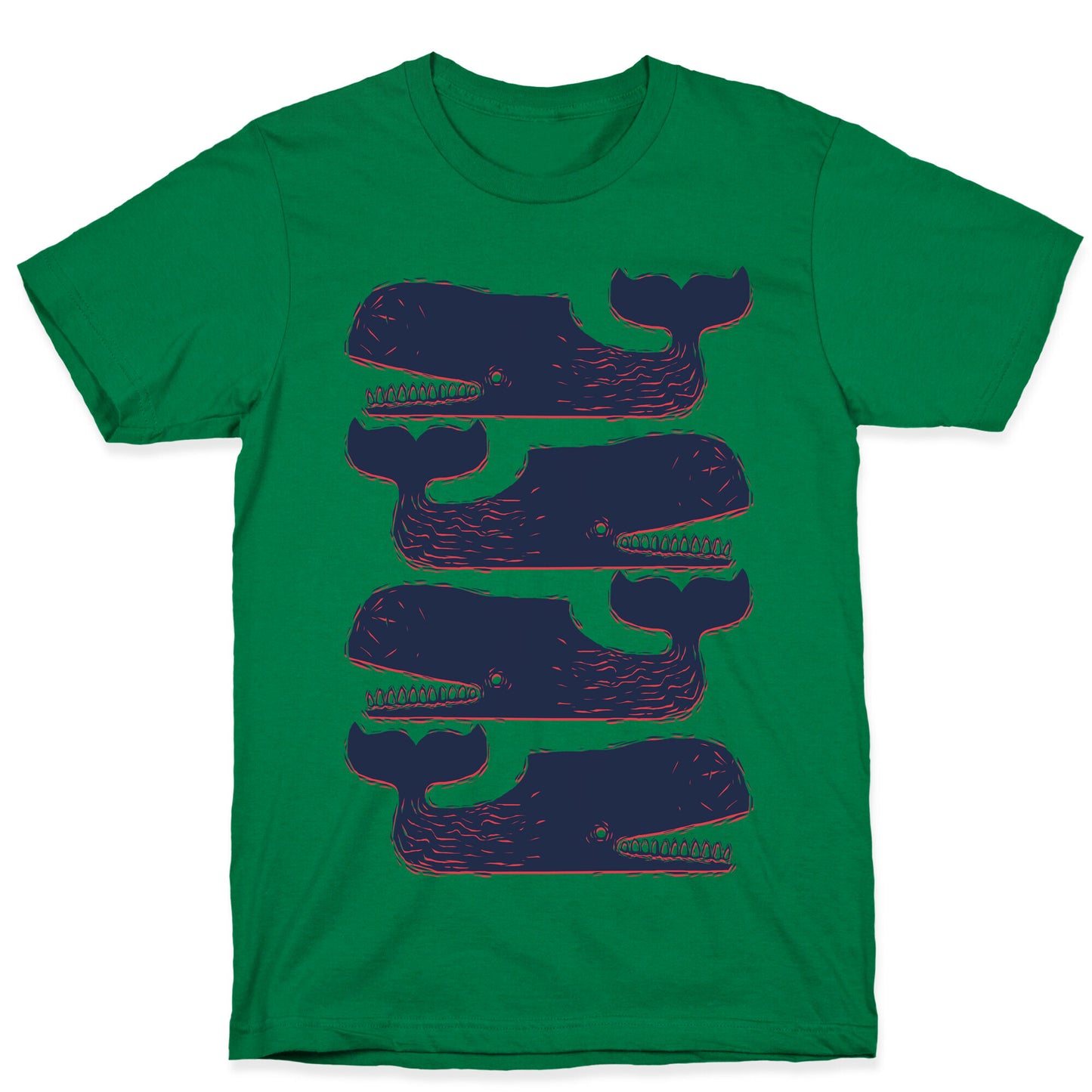 Vintage Nautical Whales T-Shirt