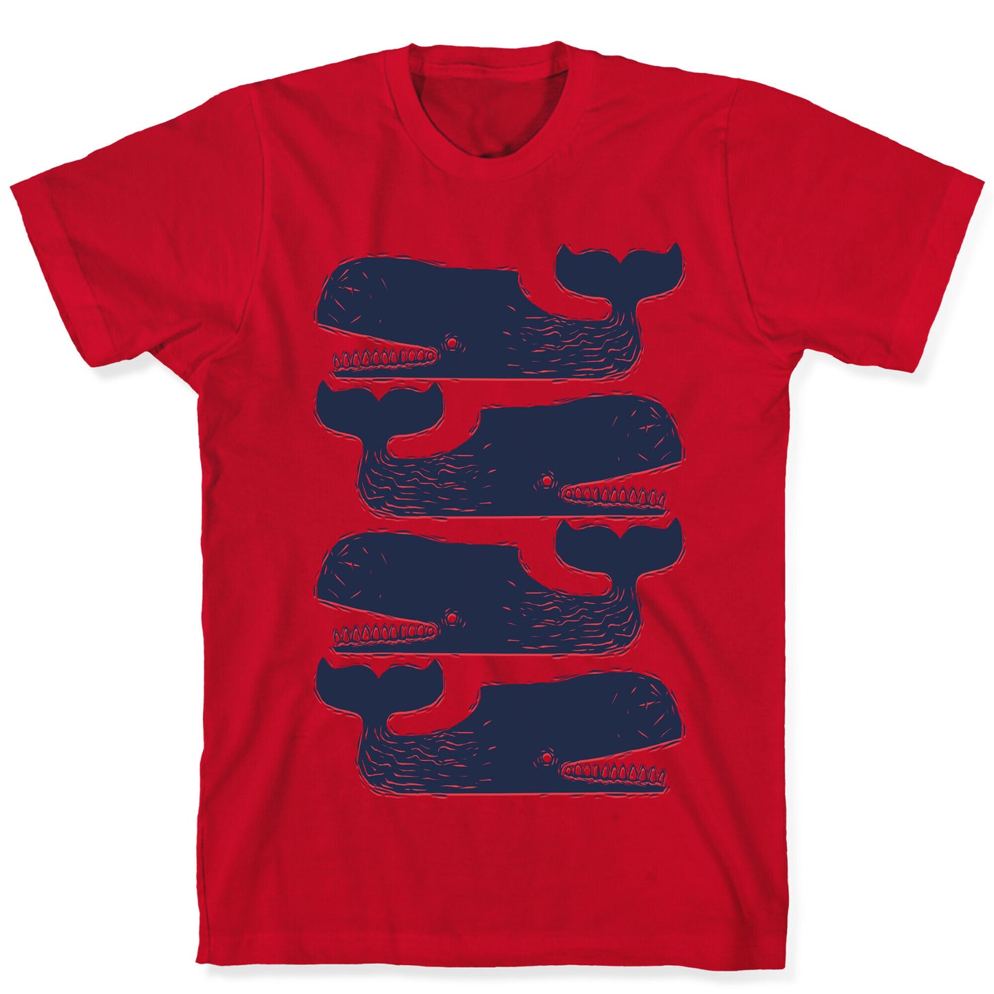 Vintage Nautical Whales T-Shirt