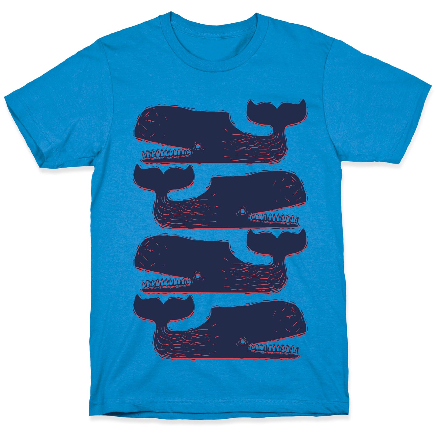 Vintage Nautical Whales T-Shirt