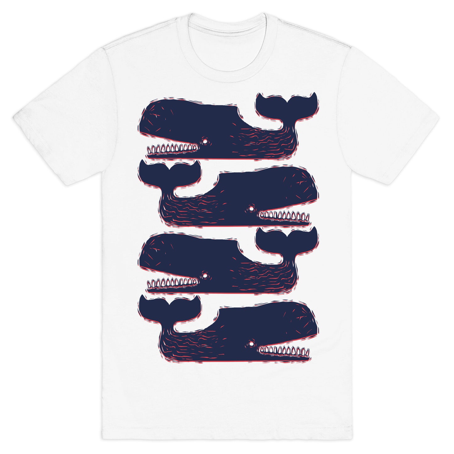 Vintage Nautical Whales T-Shirt