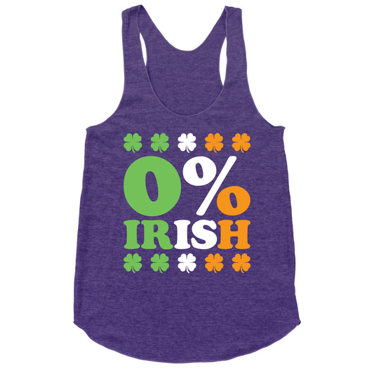 Zero Percent Irish Racerback Tank