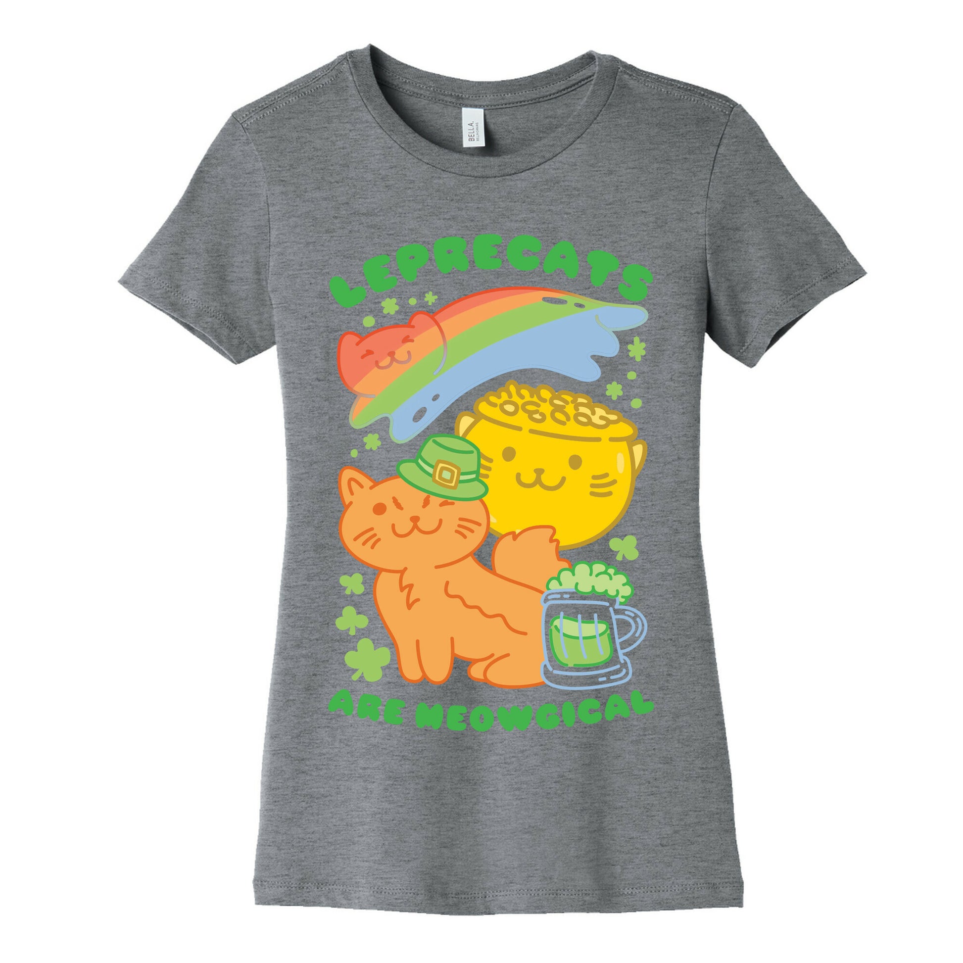 Leprecats Are Meowgical Women's Cotton Tee