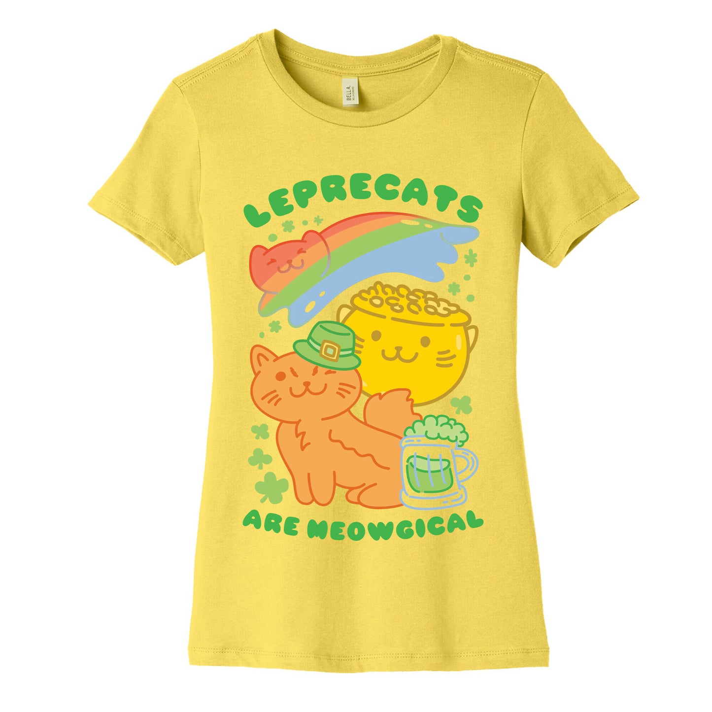 Leprecats Are Meowgical Women's Cotton Tee