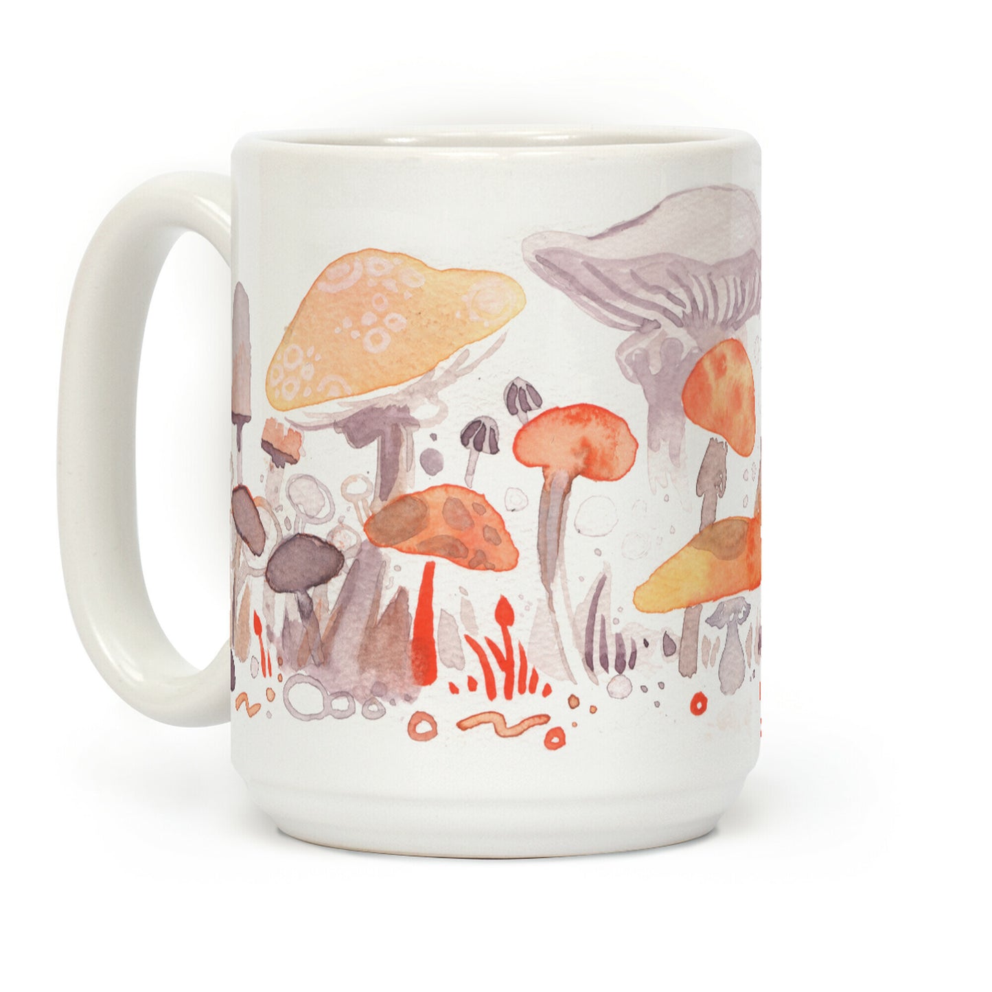 Mushroom Garden Pattern Coffee Mug