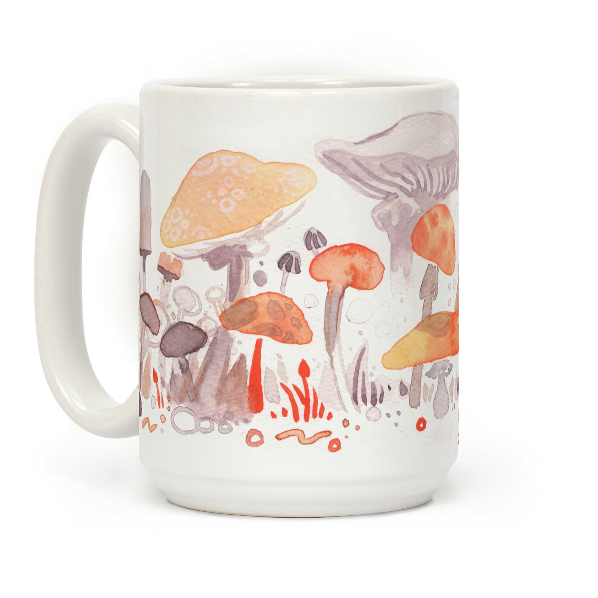 Mushroom Garden Pattern Coffee Mug