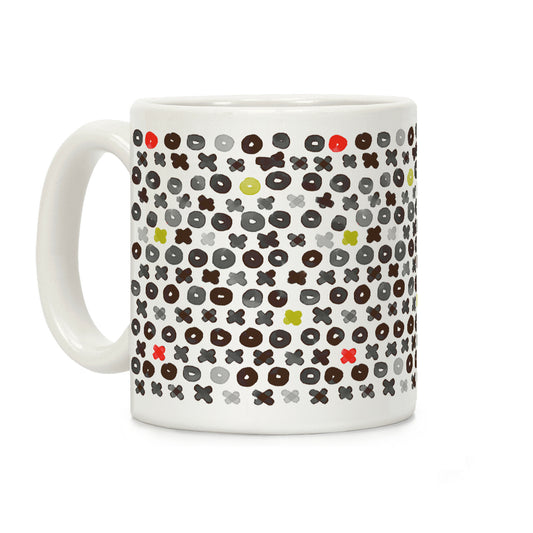 XOXO Hugs and Kisses Pattern Coffee Mug