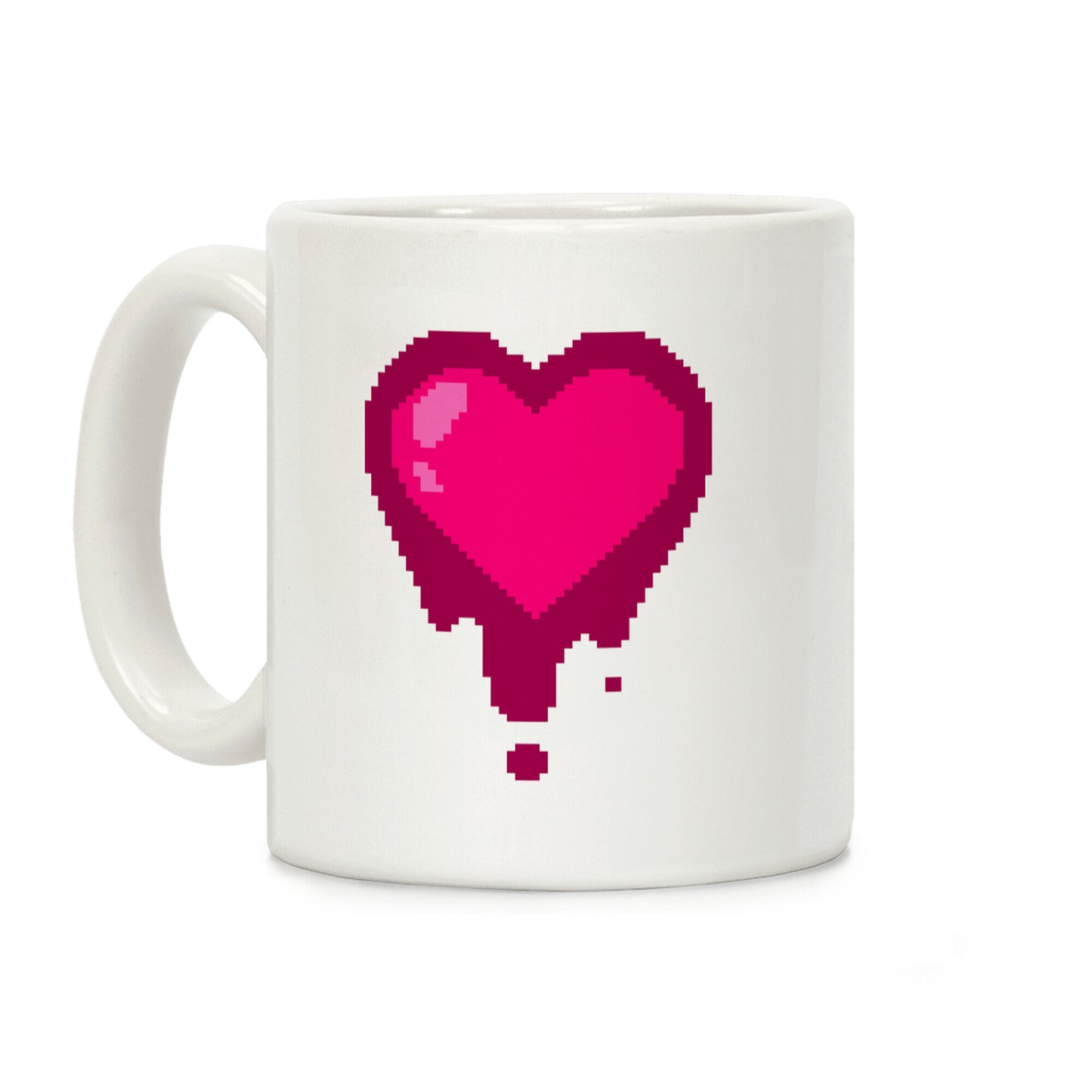 Bleeding Pixel Heart Coffee Mug