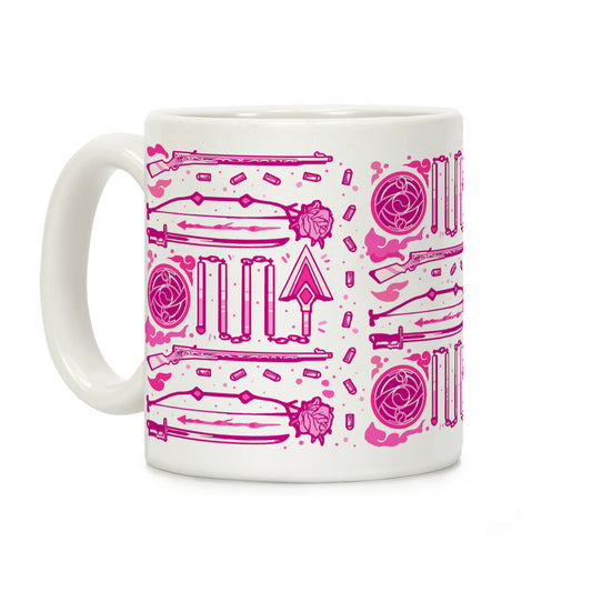 Madoka Magic Girl Weapons Pattern Coffee Mug