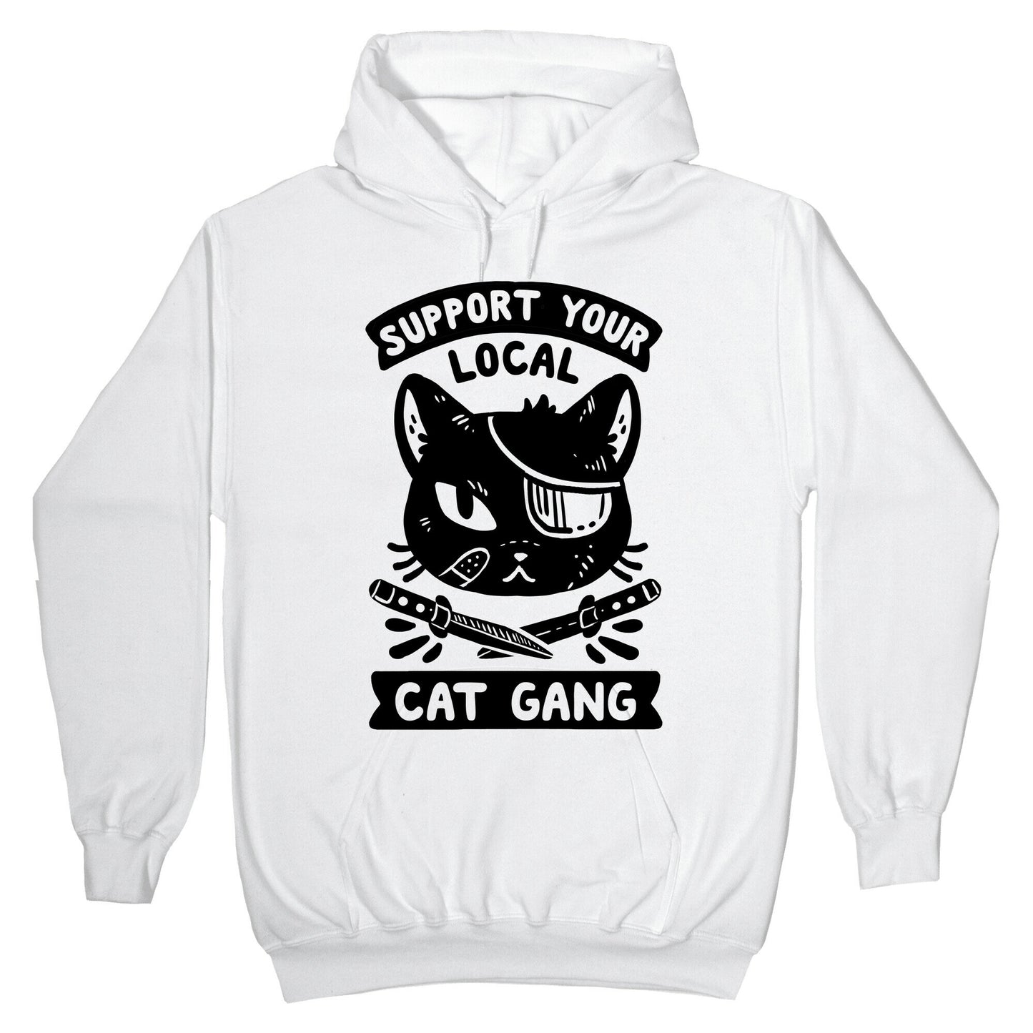 Support Your Local Cat Gang Hoodie