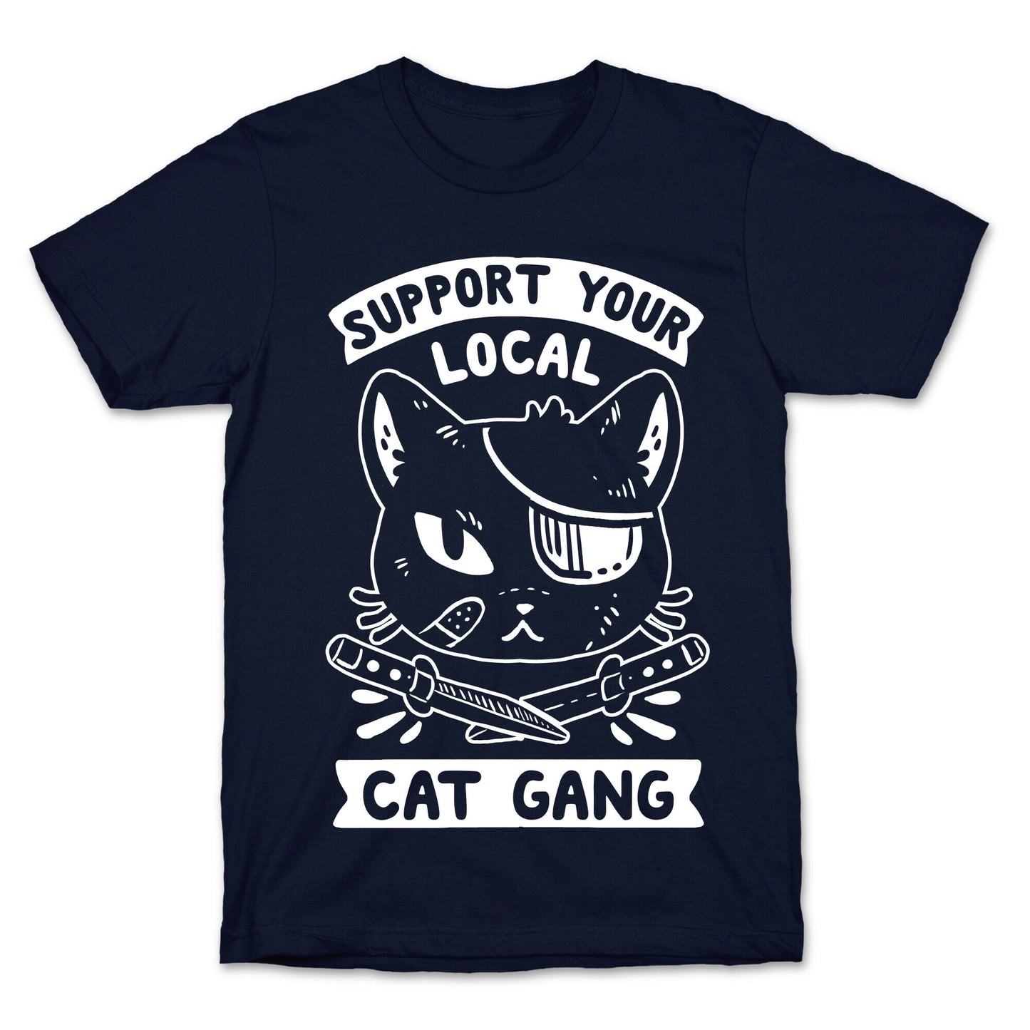 Support Your Local Cat Gang T-Shirt