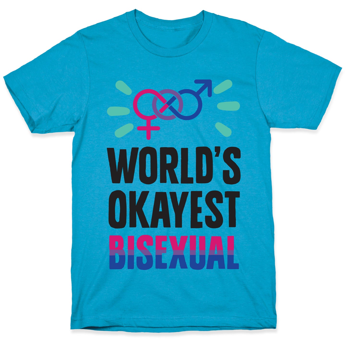 World's Okayest Bisexual Unisex Triblend Tee