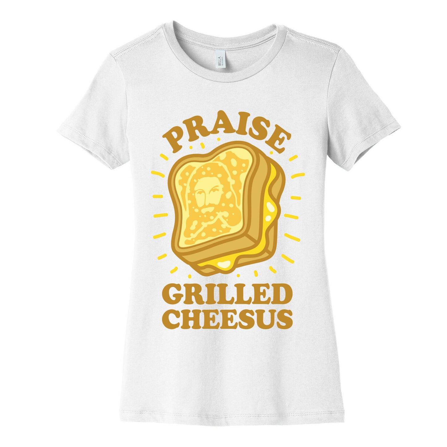 Praise Grilled Cheesus Women's Cotton Tee