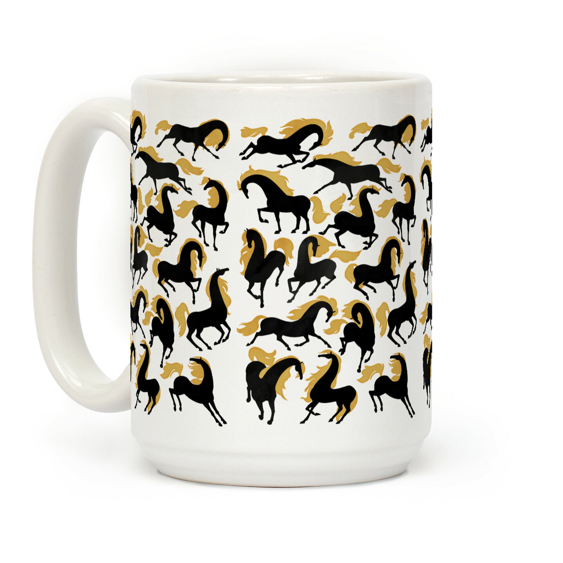 Fiery Wild Horses Coffee Mug
