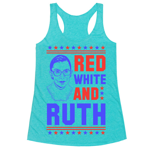 Red White and Ruth Racerback Tank