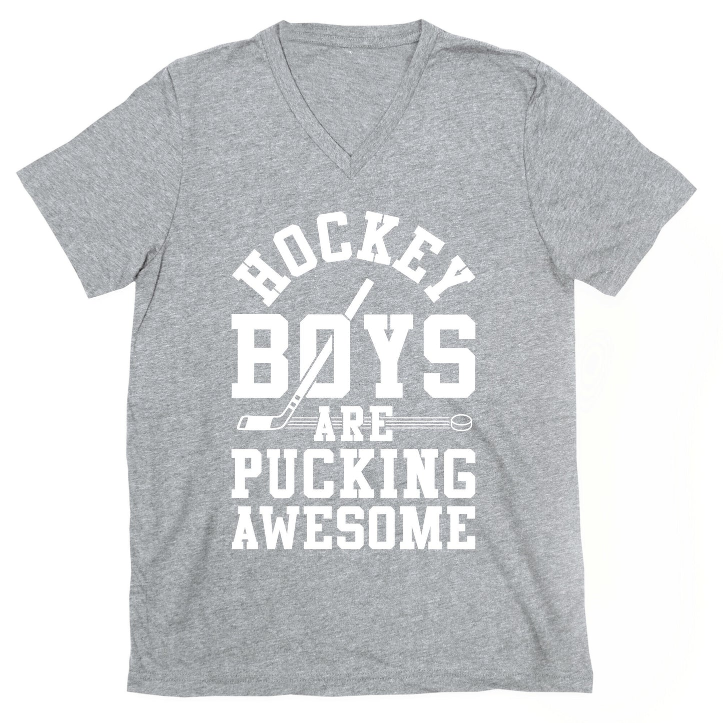Hockey Boys Are Pucking Awesome V-Neck