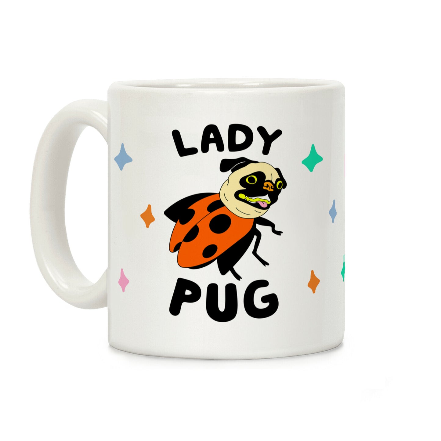 Lady Pug Coffee Mug
