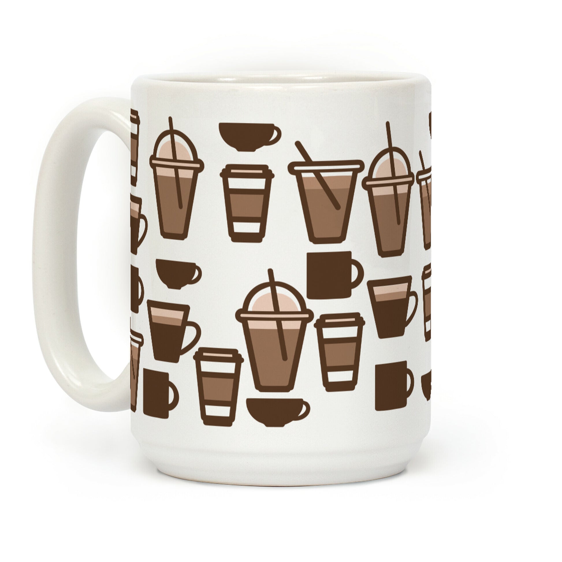 Cute Coffee Pattern Coffee Mug