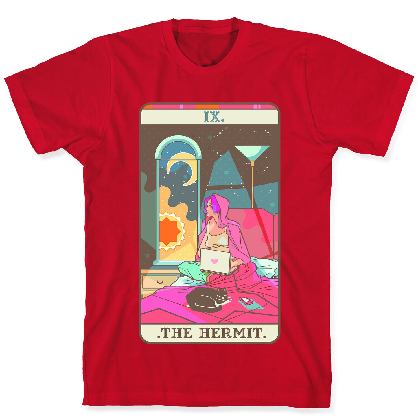 Hermit Tarot Card T-Shirt