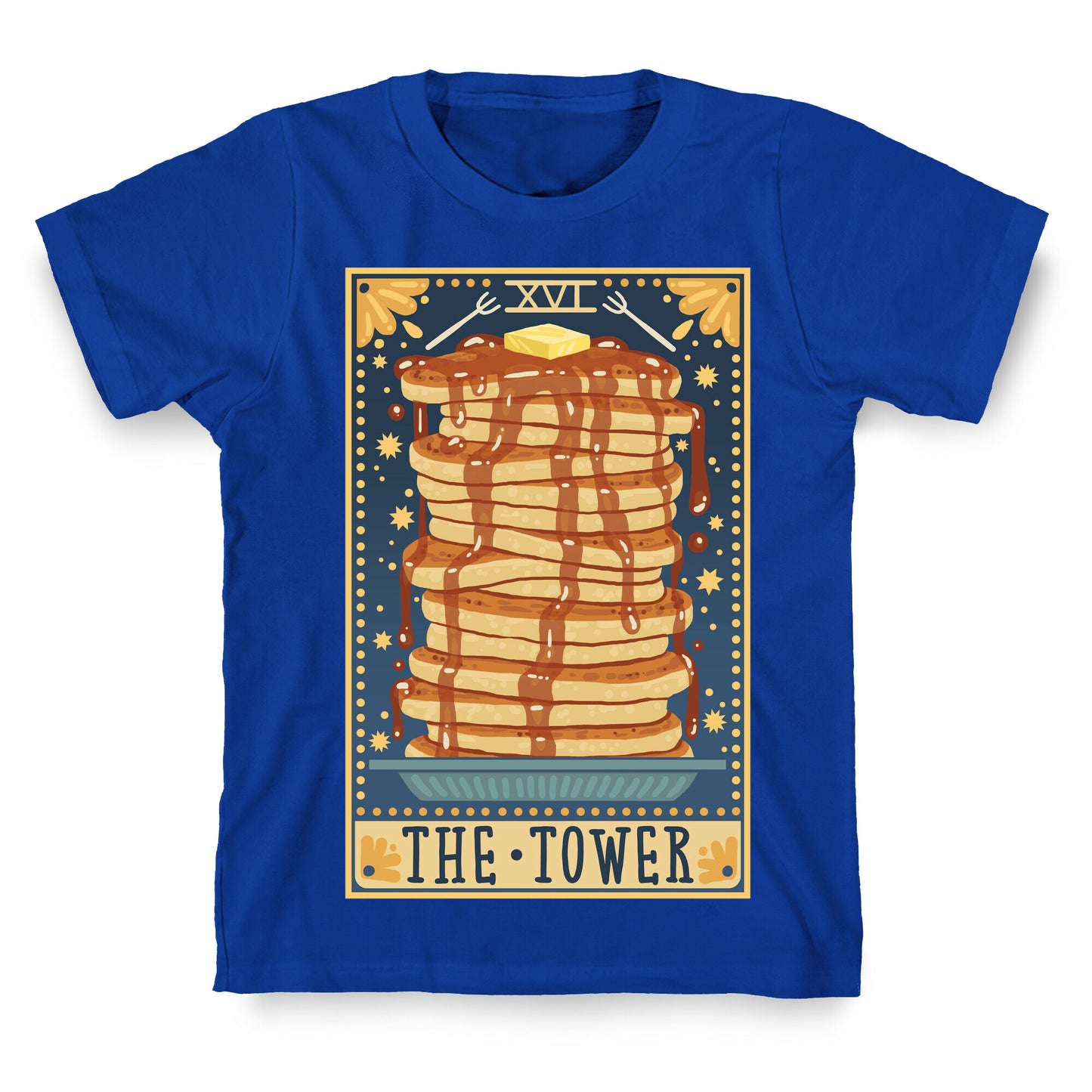 Tarot Card: The Tower (Of Pancakes) T-Shirt