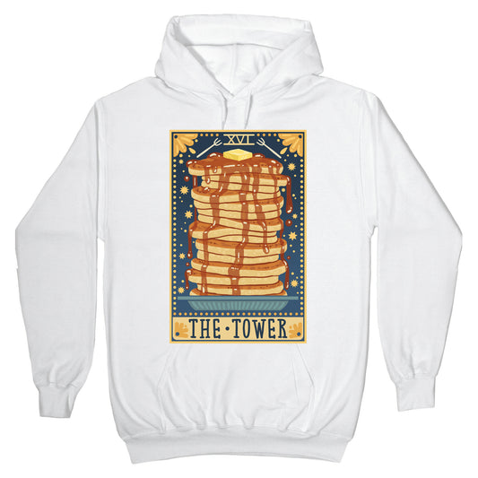 Tarot Card: The Tower (Of Pancakes) Hoodie