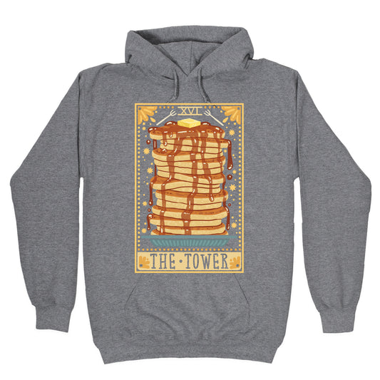 Tarot Card: The Tower (Of Pancakes) Hoodie