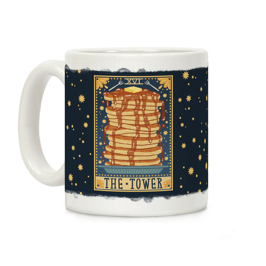 Tarot Card: The Tower (Of Pancakes) Coffee Mug