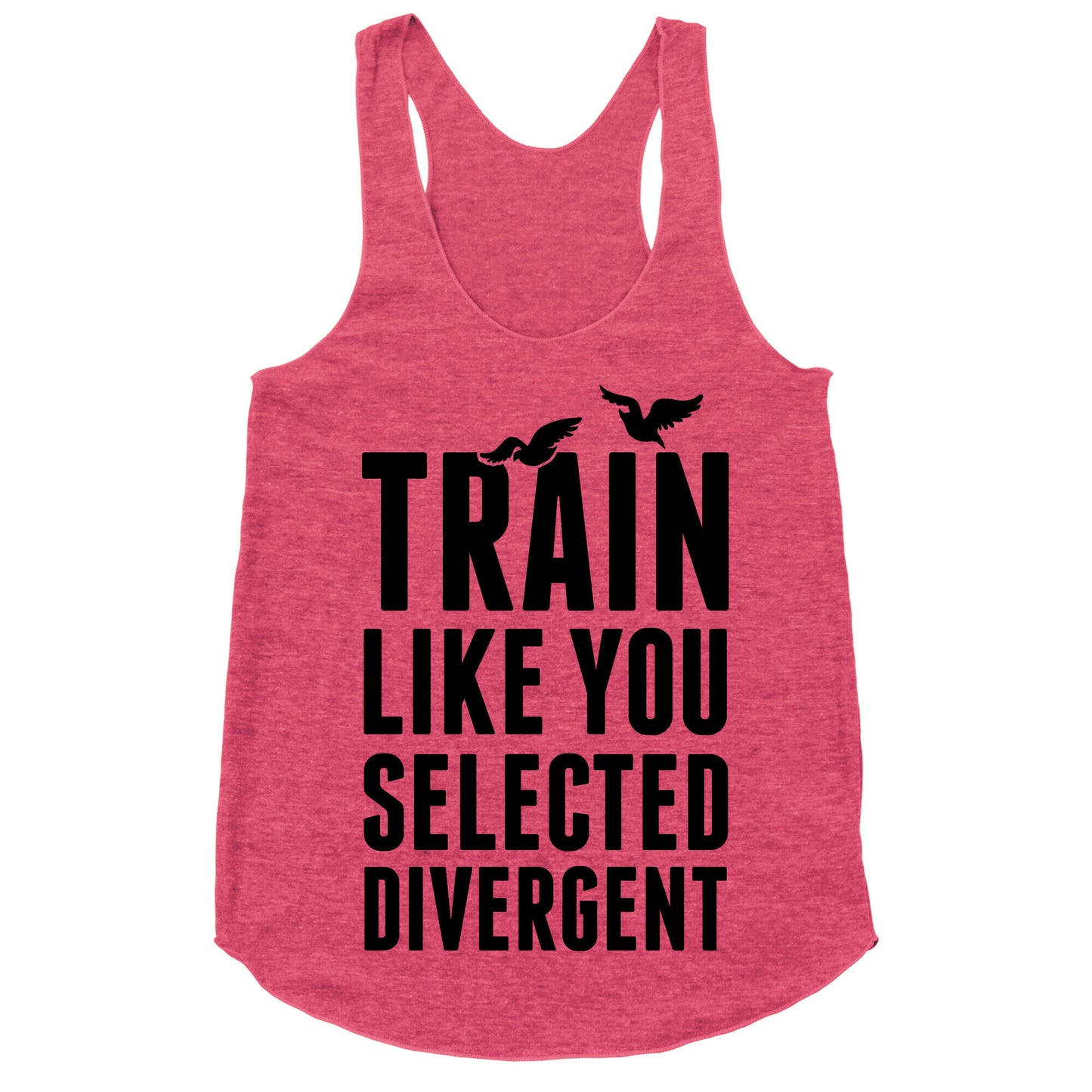 Train Like You Selected Divergent Racerback Tank