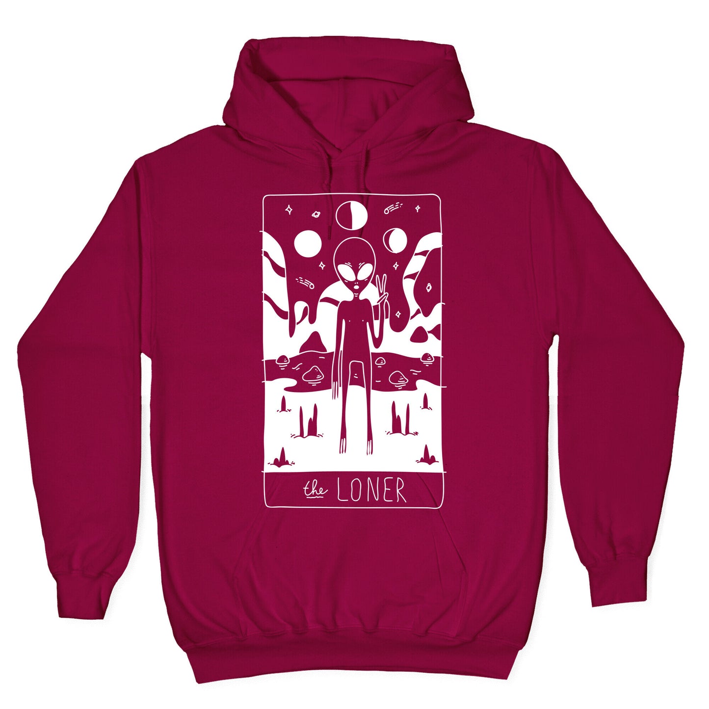 The Loner Tarot Card Hoodie