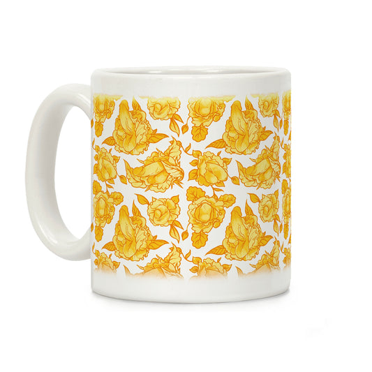 Floral Penis Yellow Coffee Mug