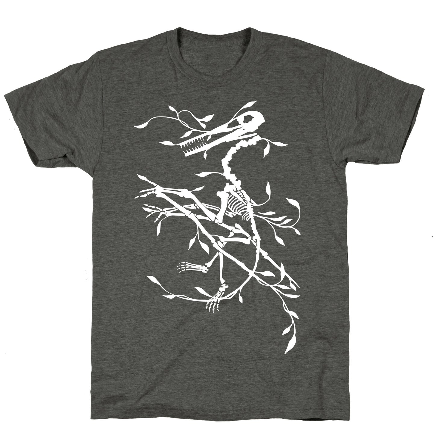 Floral Dinosaur Unisex Triblend Tee