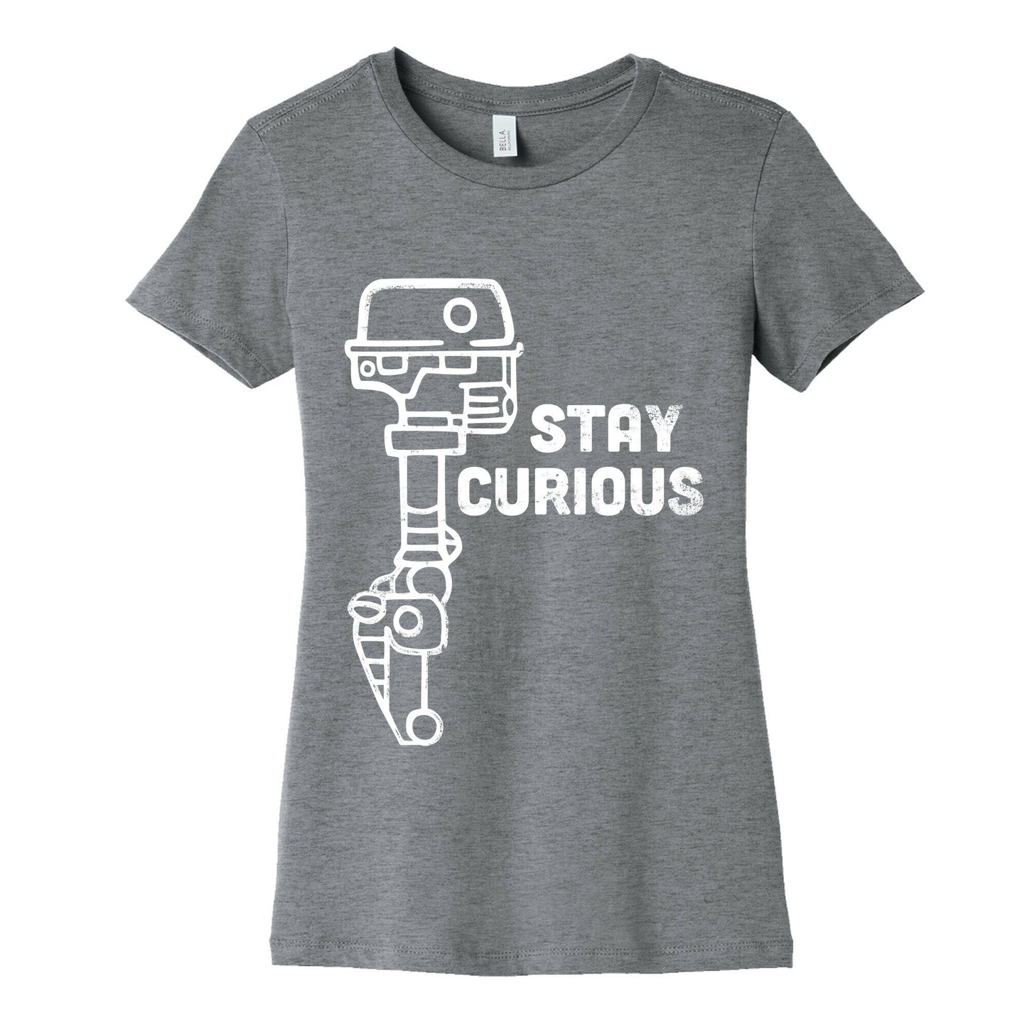 Stay Curious (Mars Rover) Women's Cotton Tee