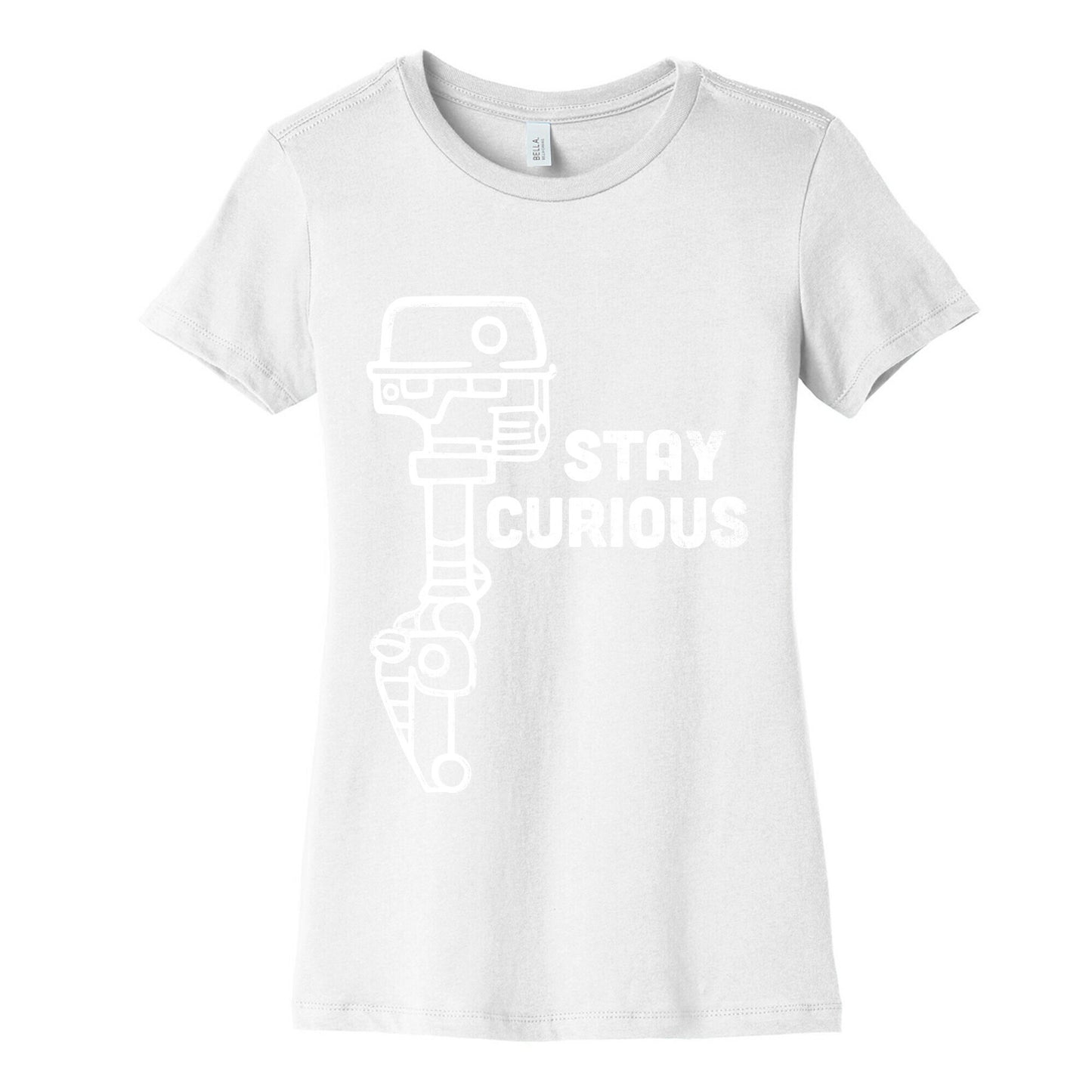 Stay Curious (Mars Rover) Women's Cotton Tee