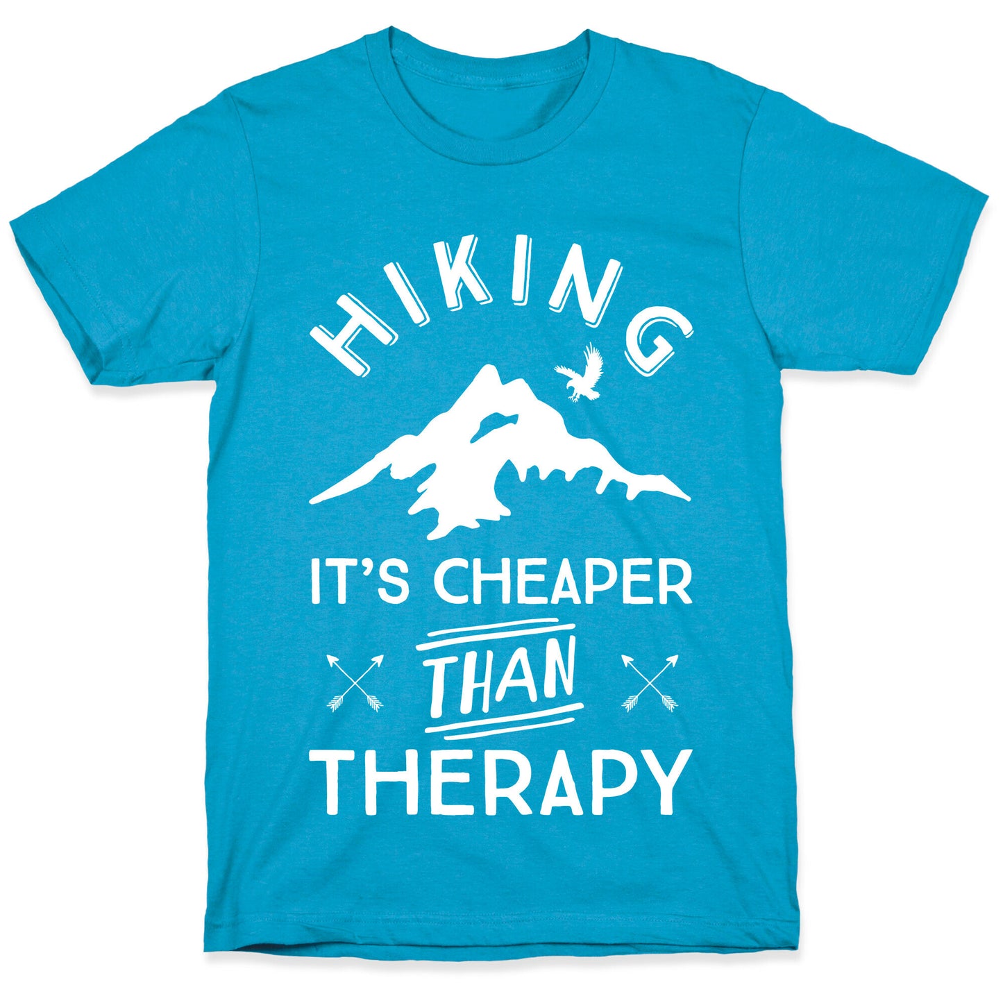 Hiking It's Cheaper Than Therapy Unisex Triblend Tee