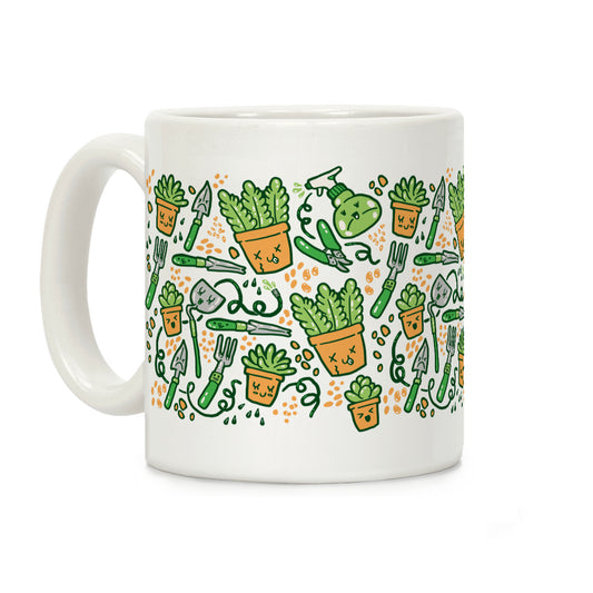 Kawaii Plants and Gardening Tools Coffee Mug