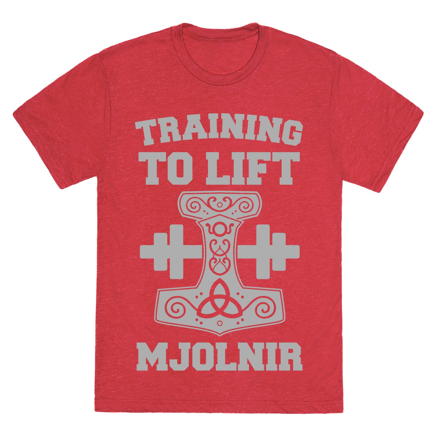 Training to Lift Mjolnir Unisex Triblend Tee